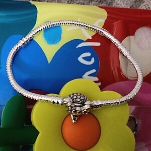 SET OF ONE!!!!Minnie Mouse Silver Chain Bracelet